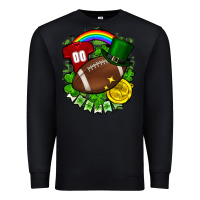 Black St. Patrick's Day American Football Premium Sweatshirt - FaDigitalArtStudio
