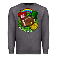 Charcoal Heather St. Patrick's Day American Football Premium Sweatshirt - FaDigitalArtStudio