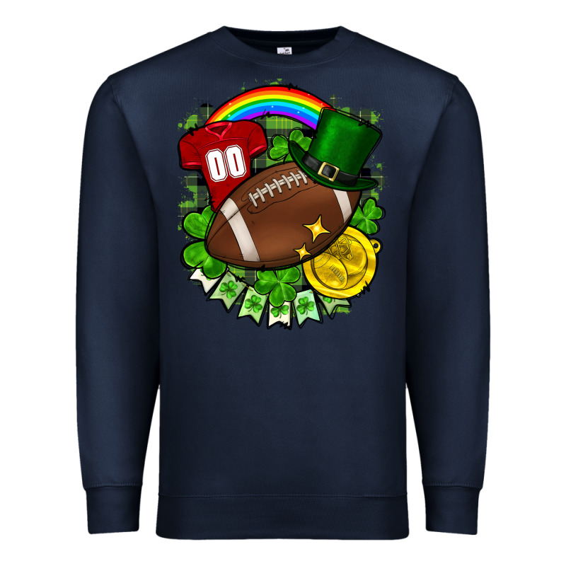 St. Patrick's Day American Football Premium Sweatshirt by FaDigitalArtStudio | Teevron