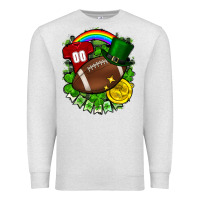 Oatmeal Heather St. Patrick's Day American Football Premium Sweatshirt - FaDigitalArtStudio