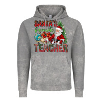 Santa's Favorite Teacher Vintage Hoodie | Teevron