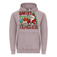 Vintage Zinc Santa's Favorite Teacher Vintage Hoodie - BundleAndBundleShop