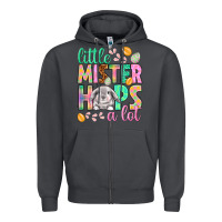 Smoke Little mister hops a lot Easter Day Zipper Hoodie - HowdyJamesFarm
