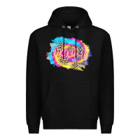 Black Mama Tie dye Leopard Premium Hoodie - CowCowDesign