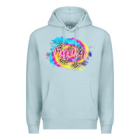 Blue Mist Mama Tie dye Leopard Premium Hoodie - CowCowDesign
