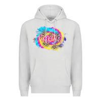 Dove Grey Mama Tie dye Leopard Premium Hoodie - CowCowDesign