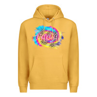 Mustard Mama Tie dye Leopard Premium Hoodie - CowCowDesign