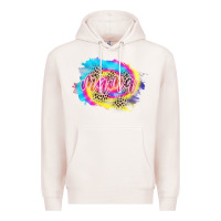 Pale Pink Mama Tie dye Leopard Premium Hoodie - CowCowDesign
