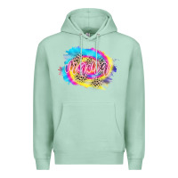 Seafoam Mama Tie dye Leopard Premium Hoodie - CowCowDesign