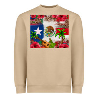 Mushroom Mexican and Puerto Rico flag Heavyweight Sweatshirt - texasbilliewilder