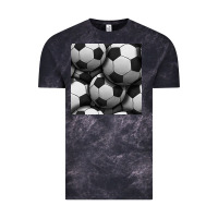 Cloud Black soccer seamless pattern Vintage Tee - BundleAndBundleShop