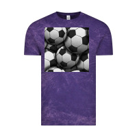 Cloud Purple soccer seamless pattern Vintage Tee - BundleAndBundleShop