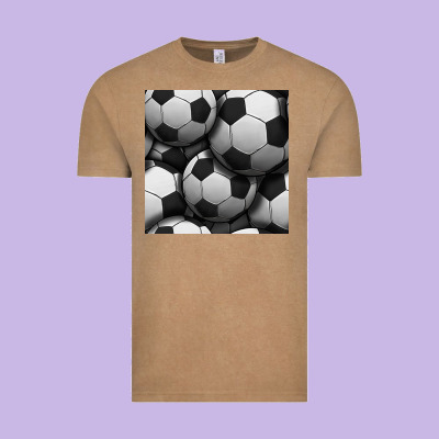 Soccer Seamless Pattern Vintage Tee Designed By Bundleandbundleshop