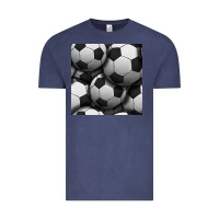 Vintage Denim soccer seamless pattern Vintage Tee - BundleAndBundleShop