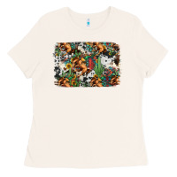 Bone western rodeo background Ladies Tee - Jasminsmagicworld