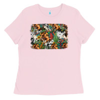 Bubblegum Pink western rodeo background Ladies Tee - Jasminsmagicworld