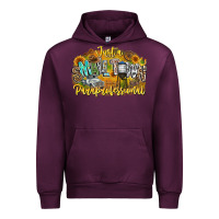 Mauve Wine just small town paraprofessional Urban Hoodie - CowhideDigitalArt