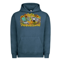 Pigment Midnight Navy just small town paraprofessional Urban Hoodie - CowhideDigitalArt