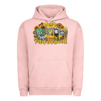 Pigment Salmon just small town paraprofessional Urban Hoodie - CowhideDigitalArt