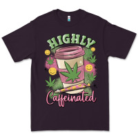 Plum highly caffeinated Premium Tee - MaliasSmallBusiness