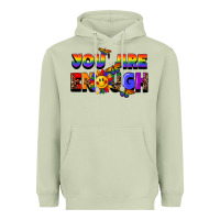 Matcha you are enough Heavyweight Hoodie - FaDigitalArtStudio