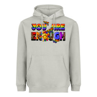 Moon Dust you are enough Heavyweight Hoodie - FaDigitalArtStudio