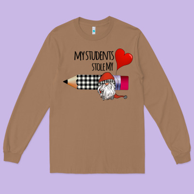 My Students Stole My Heart Long Sleeve Tee Designed By Bettercallsaul