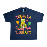 Navy tequila cheaper than therapy Urban Heavy Tee - LillyAllenDesigns
