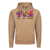 Vintage Coffee Peace Love Mardi Gras Vintage Hoodie - BundleAndBundleShop