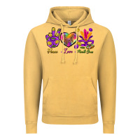 Peace Love Mardi Gras Vintage Hoodie | Teevron