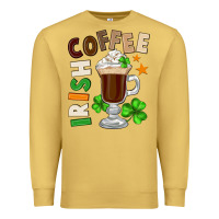 Antique Gold Irish coffee St. Patrick's Day Premium Sweatshirt - FaDigitalArtStudio