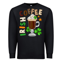 Black Irish coffee St. Patrick's Day Premium Sweatshirt - FaDigitalArtStudio