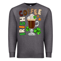 Charcoal Heather Irish coffee St. Patrick's Day Premium Sweatshirt - FaDigitalArtStudio