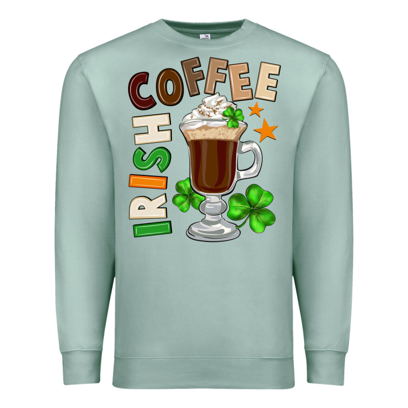 Irish Coffee St. Patrick's Day Premium Sweatshirt by FaDigitalArtStudio | Teevron
