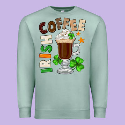 Irish Coffee St. Patrick's Day Premium Sweatshirt Designed By Fadigitalartstudio