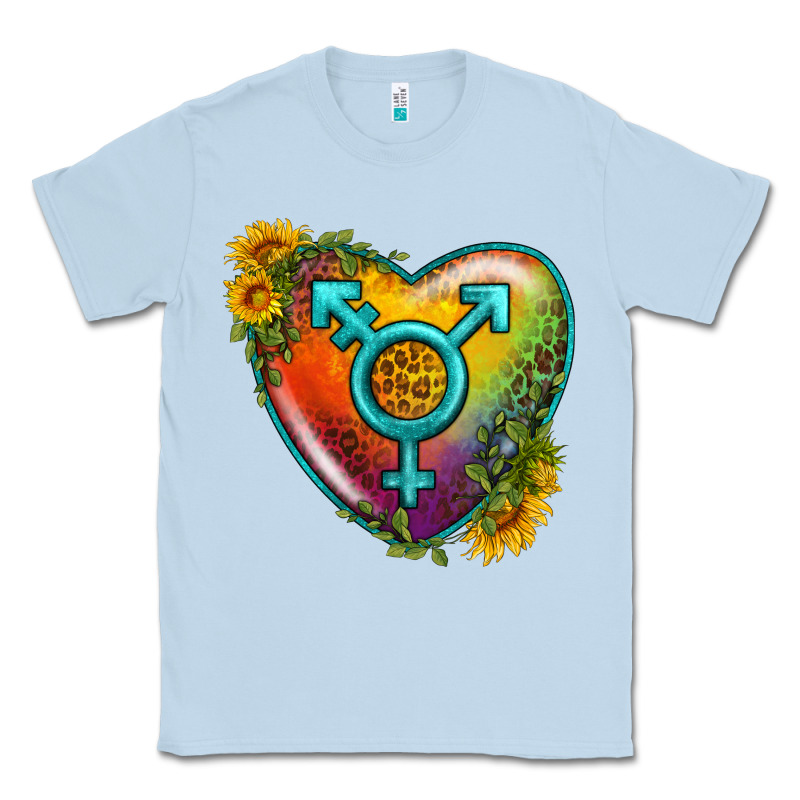 Lgbtq Heart With Sunflower Classic Tee by BundleAndBundleShop | Teevron