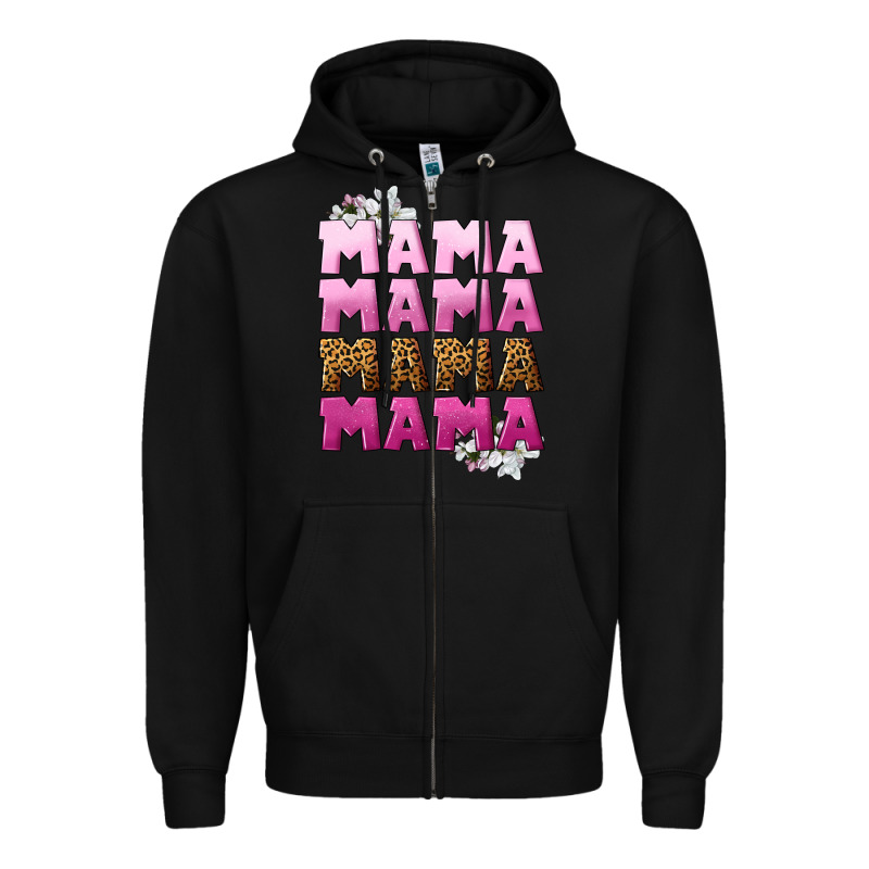 Mama Mama Mama Mama Mother's Day Zipper Hoodie by CowGirlArtShop | Teevron