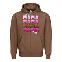 Chestnut Mama Mama Mama Mama Mother's Day Zipper Hoodie - CowGirlArtShop