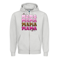 Dove Grey Mama Mama Mama Mama Mother's Day Zipper Hoodie - CowGirlArtShop