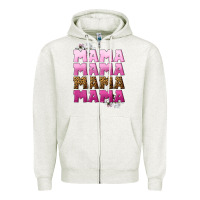 Oatmeal Heather Mama Mama Mama Mama Mother's Day Zipper Hoodie - CowGirlArtShop