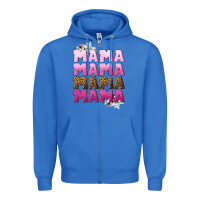 True Royal Mama Mama Mama Mama Mother's Day Zipper Hoodie - CowGirlArtShop