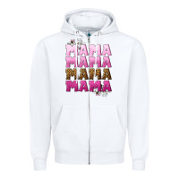 White Mama Mama Mama Mama Mother's Day Zipper Hoodie - CowGirlArtShop