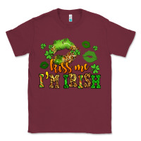 Burgundy kiss me im irish st patricks lip stain Classic Tee - LillyAllenDesigns