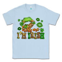 Dusty Blue kiss me im irish st patricks lip stain Classic Tee - LillyAllenDesigns