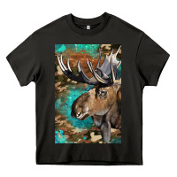 Asphalt Western Camo Moose Heavy Core Tee - LillyAllenDesigns