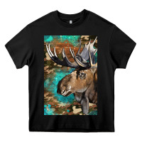Black Western Camo Moose Heavy Core Tee - LillyAllenDesigns