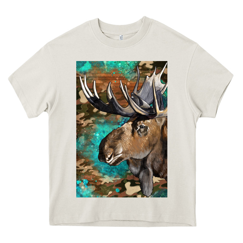 Western Camo Moose Heavy Core Tee by LillyAllenDesigns | Teevron