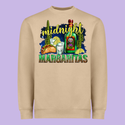 Midnight Margaritas Heavyweight Sweatshirt Designed By Texasbilliewilder