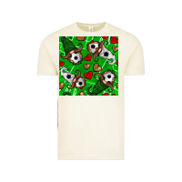Vintage Arctic soccer gnomes and hearts seamless pattern Vintage Tee - BundleAndBundleShop