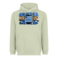 Matcha Back the blue Heavyweight Hoodie - FaDigitalArtStudio
